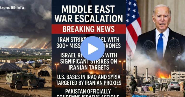 Middle East War Escalation: Iran-Israel Strikes, US Bases Targeted & Pakistan’s Official Policy Statement What Americans Need to Know Now