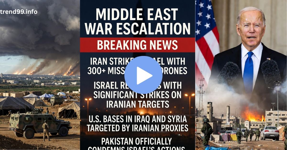 Middle East War Escalation: Iran-Israel Strikes, US Bases Targeted & Pakistan’s Official Policy Statement What Americans Need to Know Now